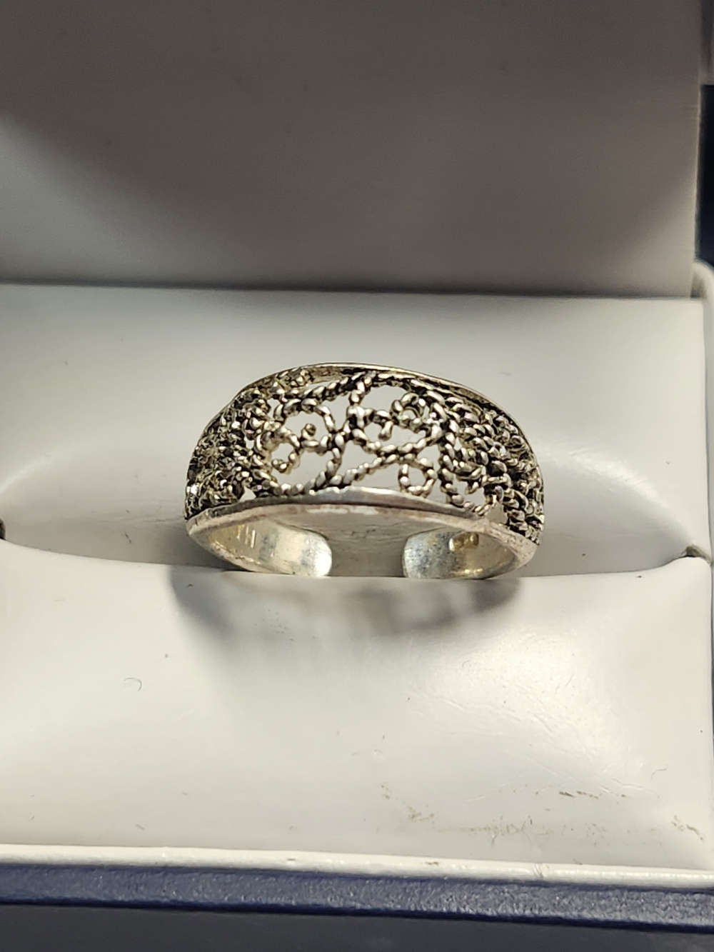 Sterling Silver 925 Thailand Toe Ring Size 3.5